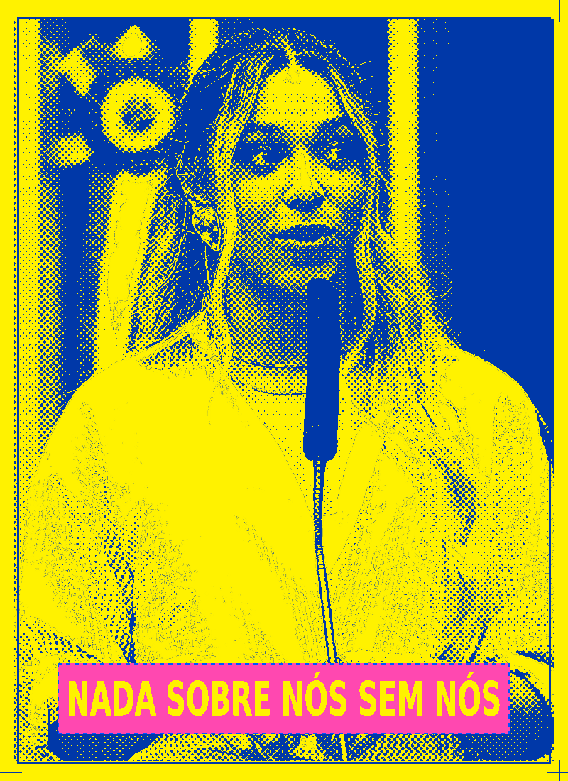 Cartaz de referência Risografia Crua — Erika Hilton